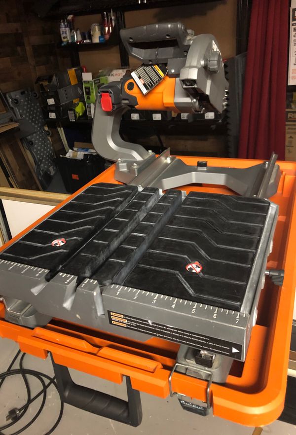 Ridgid 8 inch Wet Tile Saw for Sale in VERNON ROCKVL, CT - OfferUp