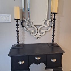 Console Table + Mirror + Candles