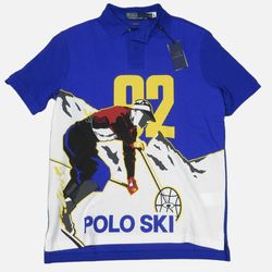 Polo Ralph Lauren Classic Fit Polo Ski 92 Mesh Polo Shirt XL