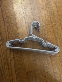 Gray Plastic kids Clothes Hangers Set of 20