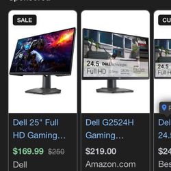 Dell 25” Gaming Monitor 