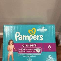 Pampers cruisers size 6 $25/each box