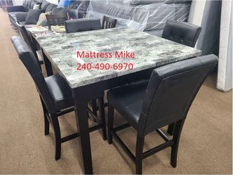 New in box Ashley Maysville D154 Black Counter Height Dining Table and Bar Stools