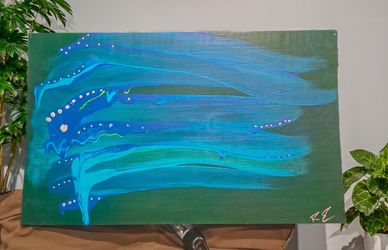 Original Emerson Abstract Acrylic Painting