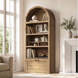 Arched bookshelf