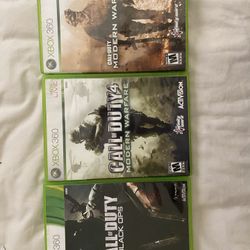 Call Of Duty 2, 4, And Black Ops For Xbox 360