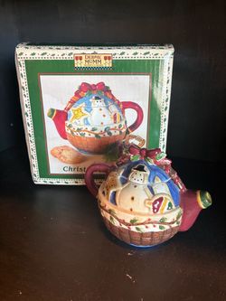 Debbie Mumm collectible mini teapot