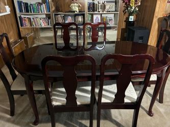 Dining Table with six chairs