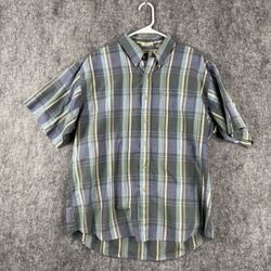 River Trader Men’s Plaid Short Sleeve Shirt Size XL Button-Down Casual Top