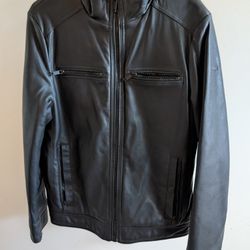 DKNY Men's Faux Leather Jacket