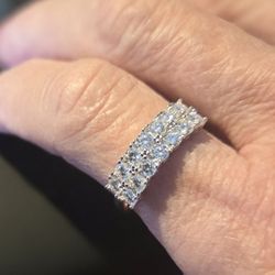 Moissanite Band Ring 