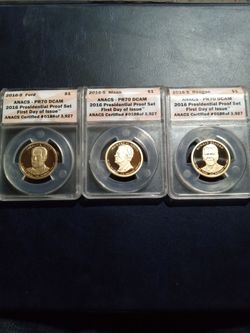 2016-S Nixon, Reagan, And Ford Presidential 3-Piece Dollar Set