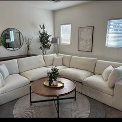 DEEP SEAT BRAND NEW BEIGE CLOUD SECTIONAL SAME DAY DELIVERY 