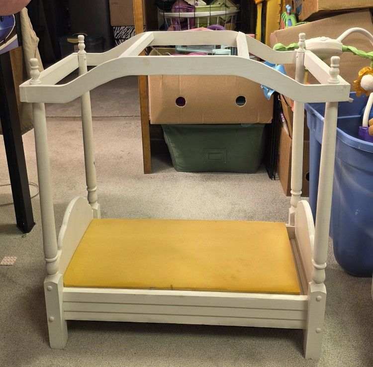 Doll Bed with Canopy - fits American Girl Dolls!