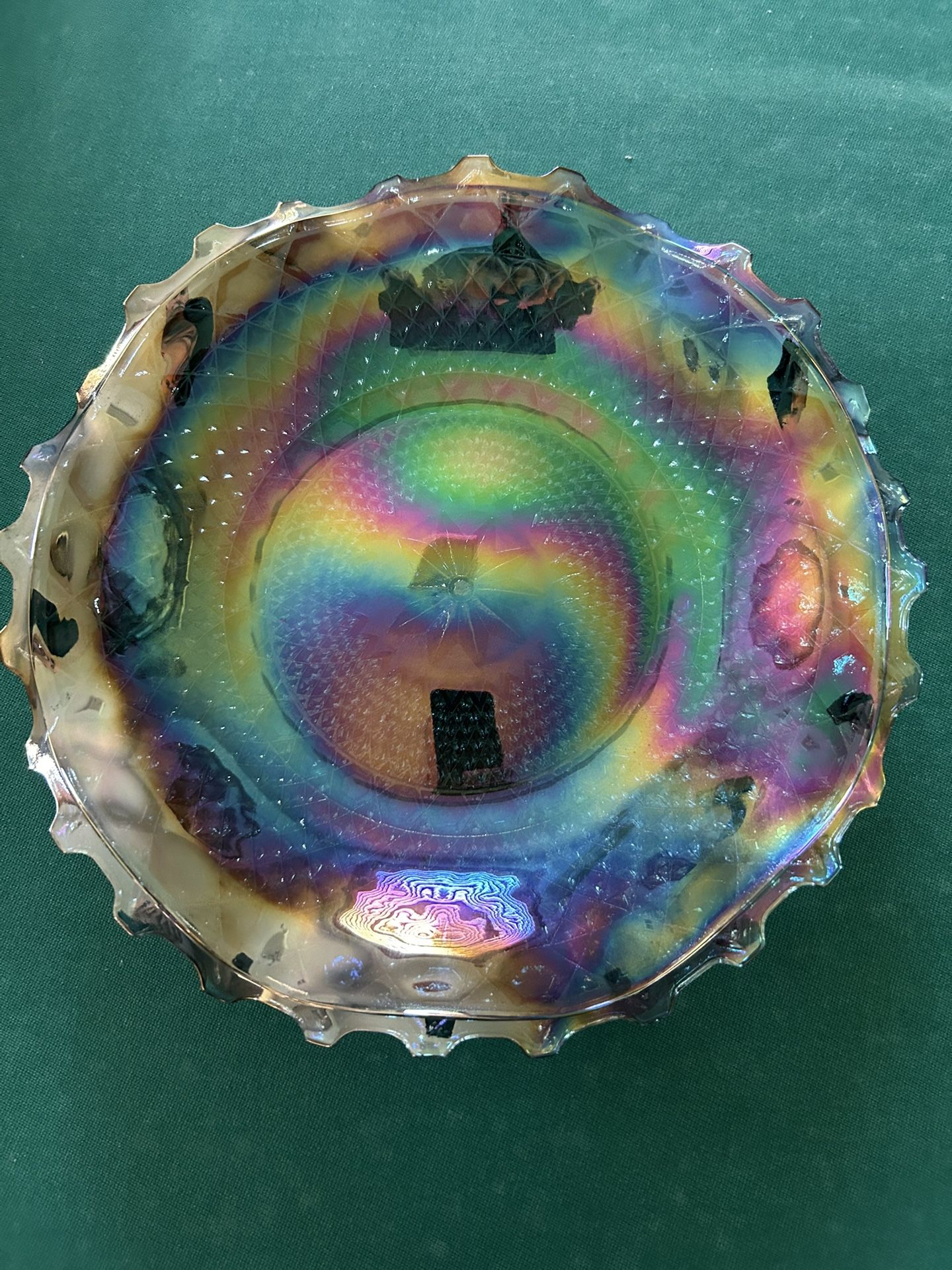 Carnival Glass 2pc. Set