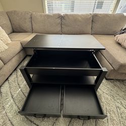 Lift-top coffee table $25