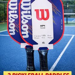 2 Wilson XP1 Team Pickleball Paddles
