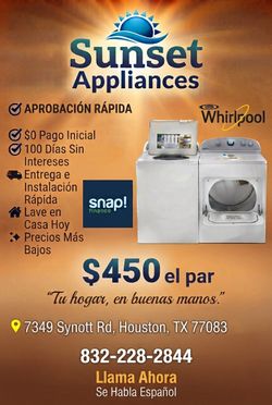 Whirlpool Washer & Dryer Electric