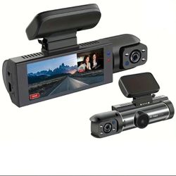 Front & Rear Dash Camera, 1 Count Car Dashboard Wide Angle Driving Recorder