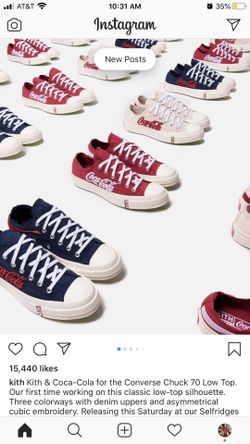 Kith coke converse red size 6,10