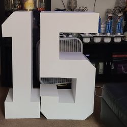 Number 15 Block Letters 36 Inches In Height