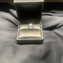 1ct Diamond Engagement Ring Set