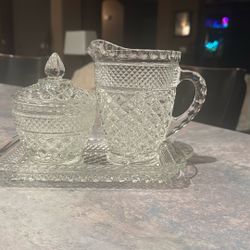 Vintage Wexford - Cream Sugar  - Anchor Hocking 