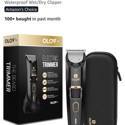 OLOV X Men's Beard Trimmer - All-in-One Trimmer with Precision Dial - Premium Facial Hair Groomer - Adjustable 20 Length Setting, USB Recharge Dock, C