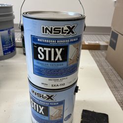 Selling 2 gallons of Stix white primer — $100.