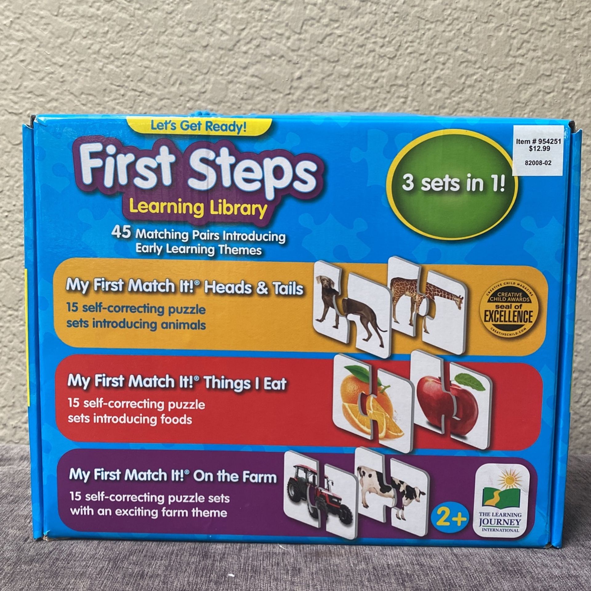 First Steps Learning Library 45 Matching Pairs Introducing Early Learning Themes. 3 sets in 1!