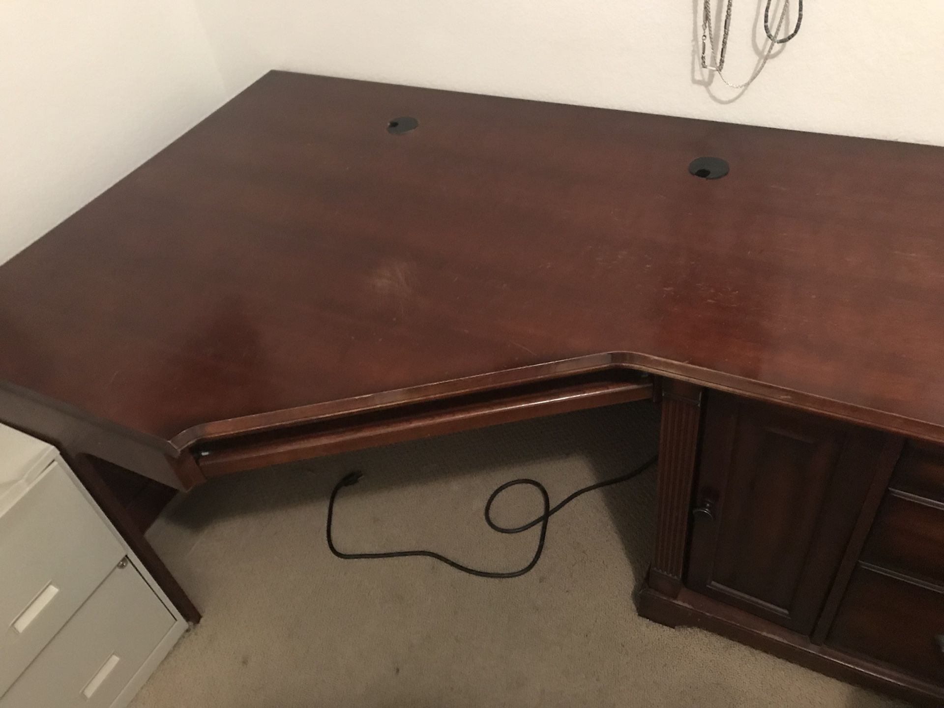 Cherry oak office desk