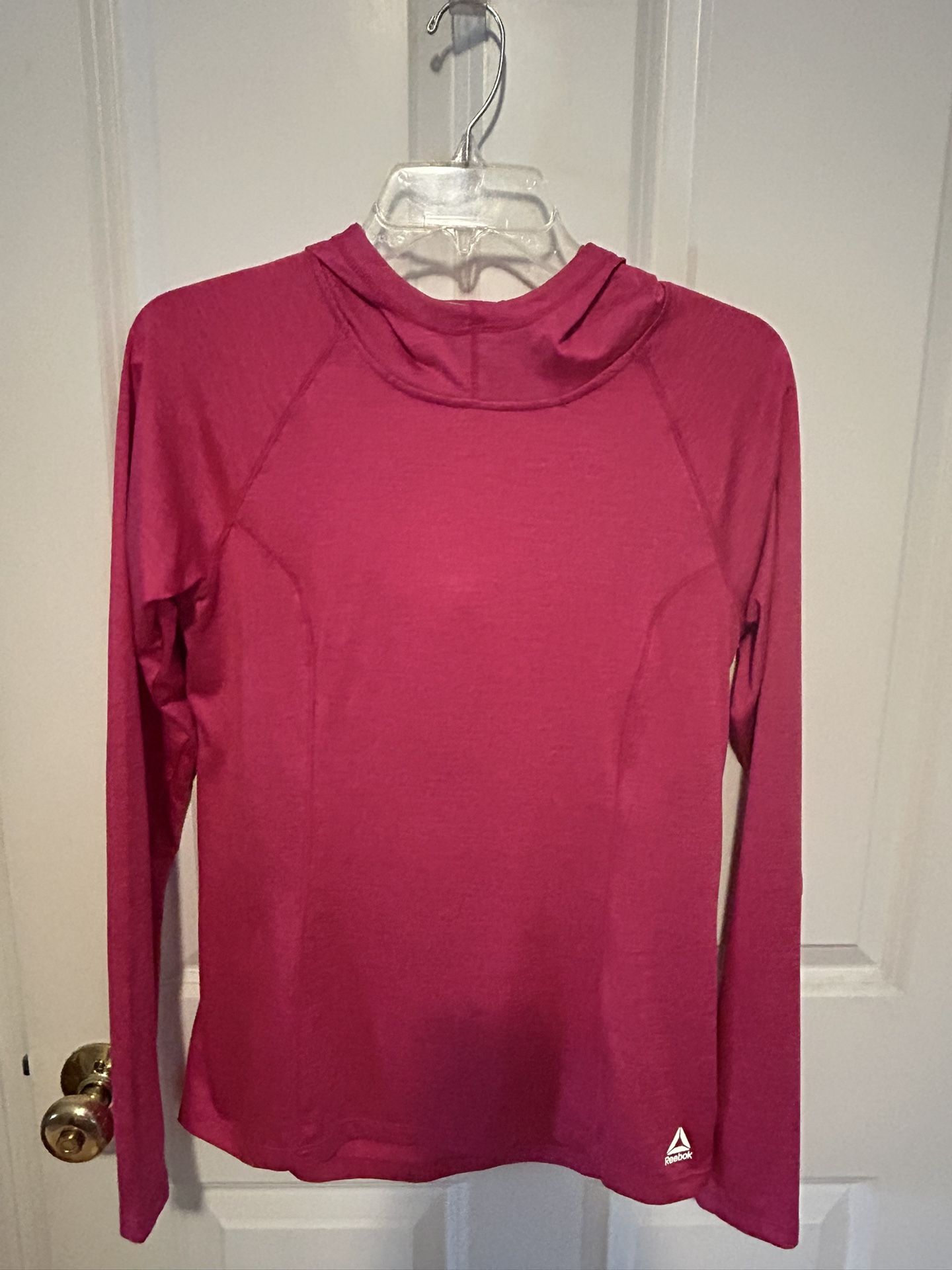 Ladies’ Reebok Athletic Performance Hooded Pink Pullover - Size Small - New w/o Tag