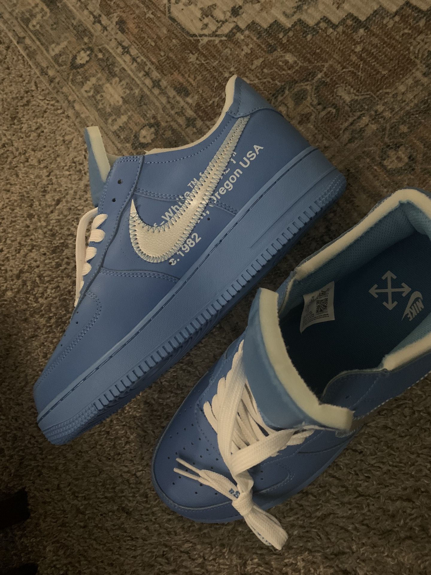 Off White Blue Forces