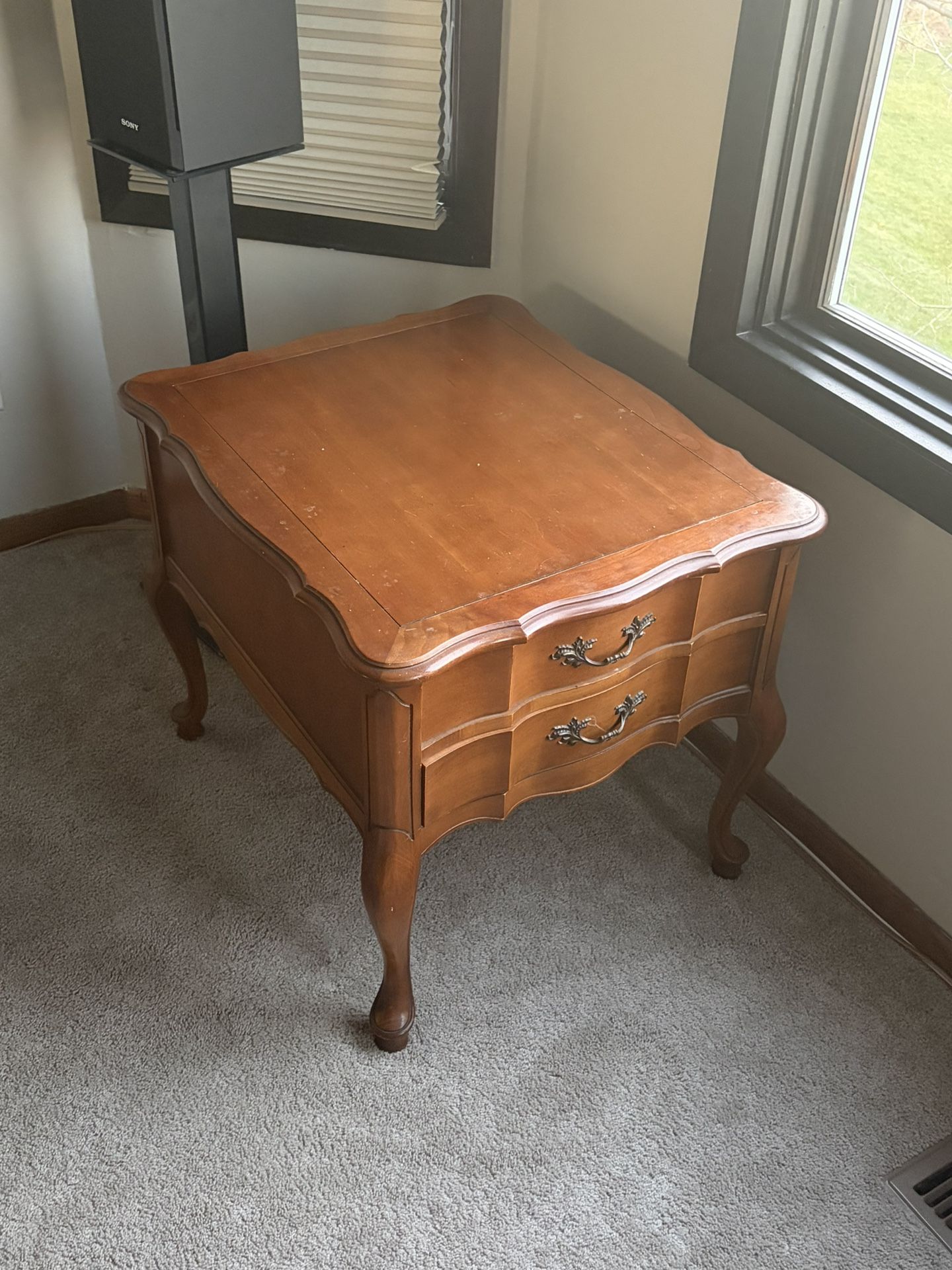 Antique Side Table With Drawer
