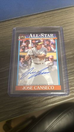 Jose Canseco Topps All-Star Certified Autograph Card 10/10