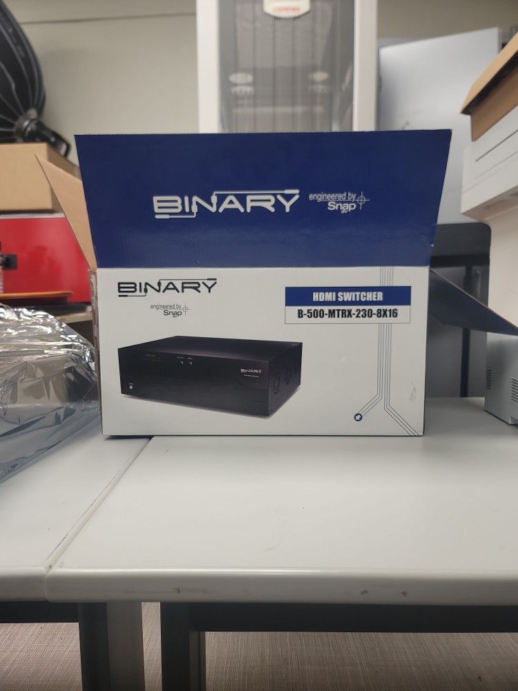 BINARY 500-Series B-500-MTRX-230-8x16 HDMI Matrix Switcher 16 Input 8 Output