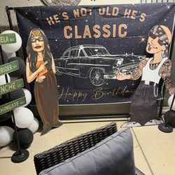 Cholo Party Props / Backdrop And Cutouts For Sale