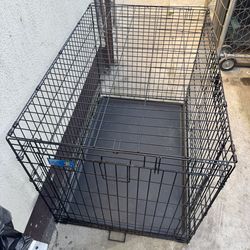 Large Double door dog crate