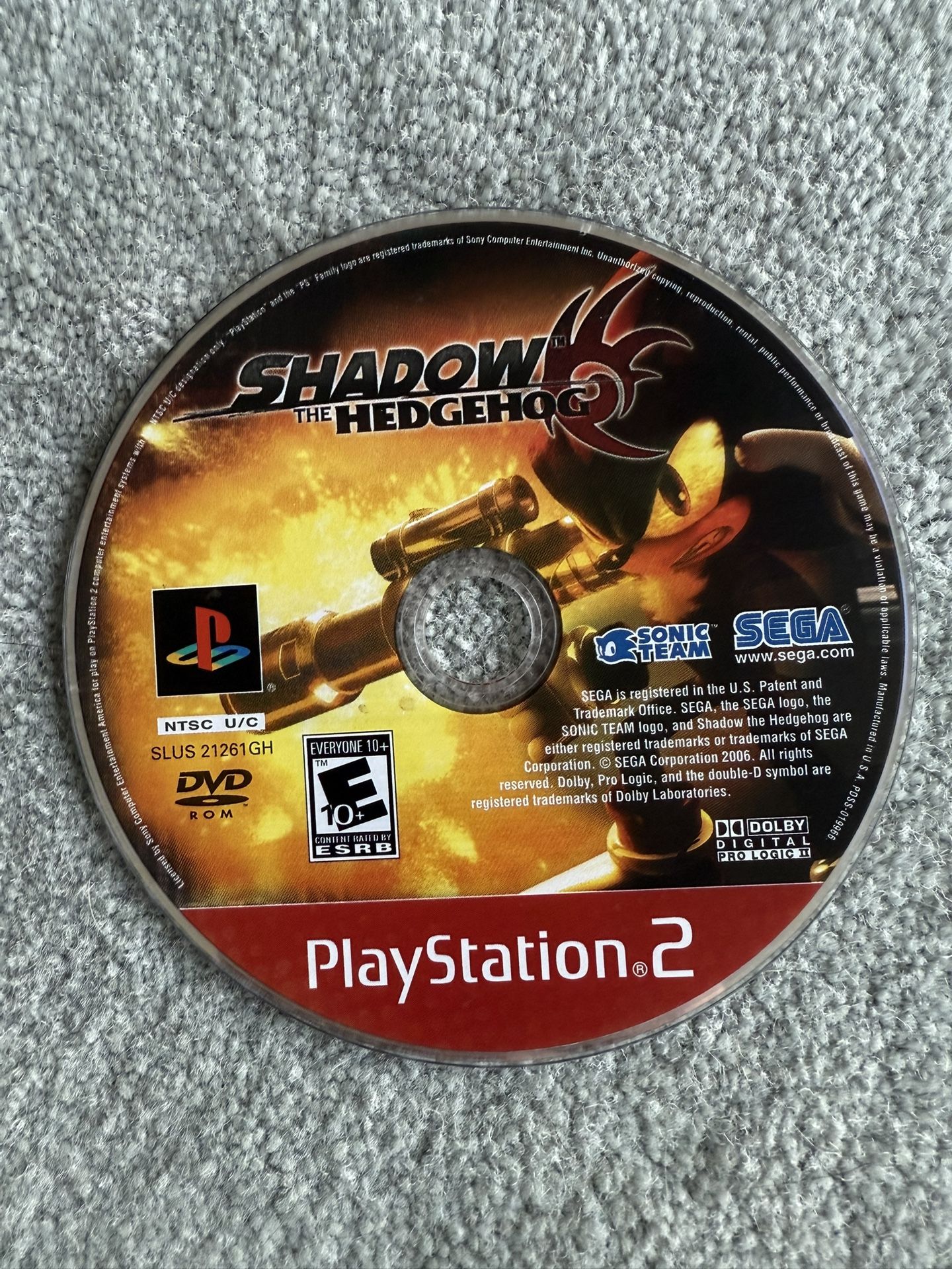 ***NO TRADES!!!*** Shadow the Hedgehog (PlayStation 2) ***flawless disk***