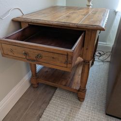 Ethan Alan Solid Oak Side Table