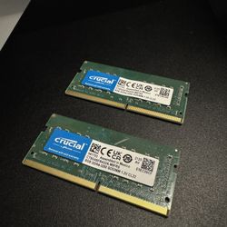 2x8Gbs sticks of DDR4 3200MT/s RAM