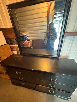 Large 6 drawer dresser with mirror