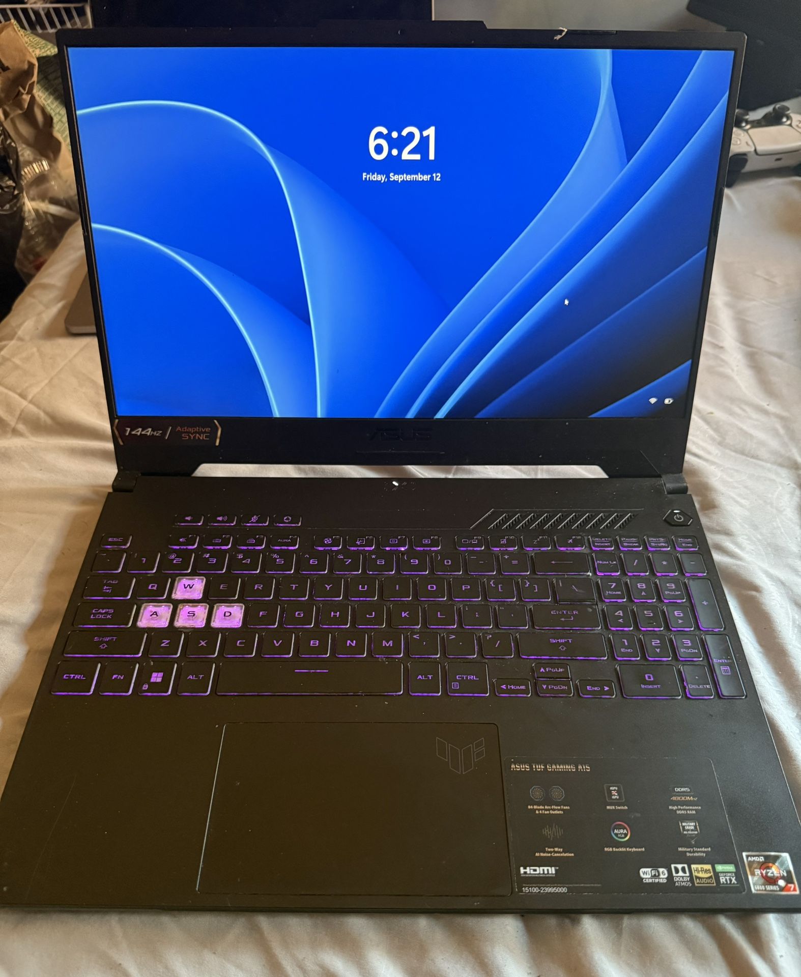 ASUS TUF Gaming Laptop A15 (2022) – Ryzen 7, RTX, DDR5 RAM, 144Hz