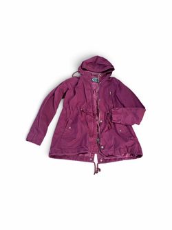 Women's Burgundy Hooded  Jackets and a top.