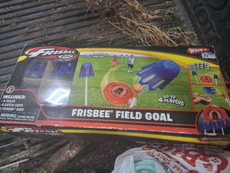 Wham-o Fun Frisbee Disc Field Goal Pole Set Outdoor Backyard Toy Family Game
