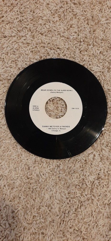 Bear Down to the Super Bowl) Vinyl 45 rpm Record