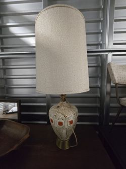Vintage 1950s Jo-Wallis Mid Century Modern Atomic Table Lamp