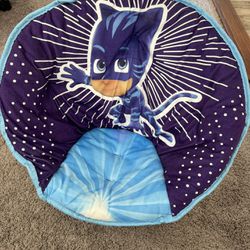 PJ Mask 19" Toddler Mini Saucer Chair, Polyester, Blue