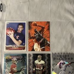 Bulk Sports Card Lot Mixture Of Older Football And Baseball Cards