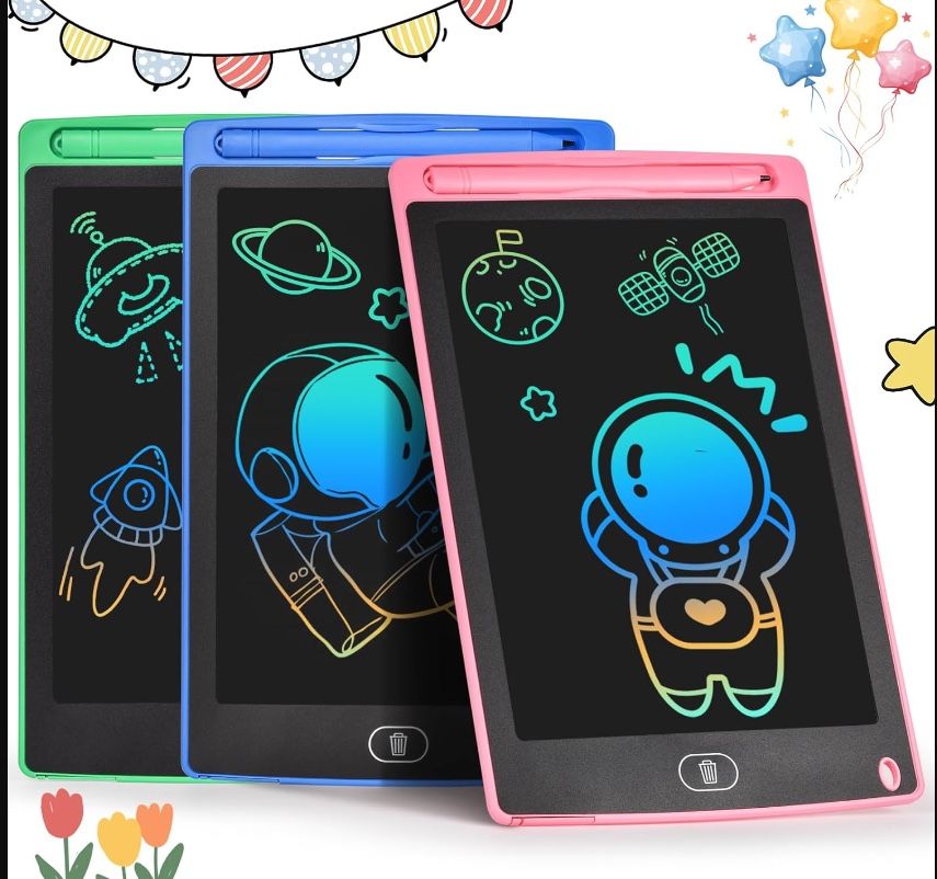 LCD Writing And Drawing Tablets Set Of 6